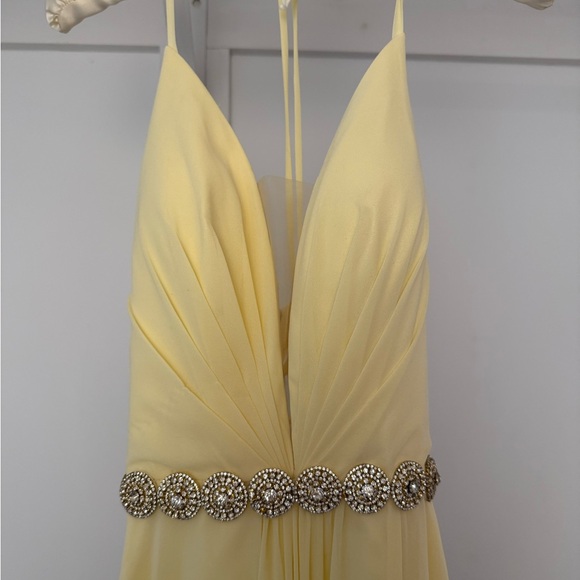 Faviana Low V-Neck Corset Back Prom Dress - Picture 7 of 8